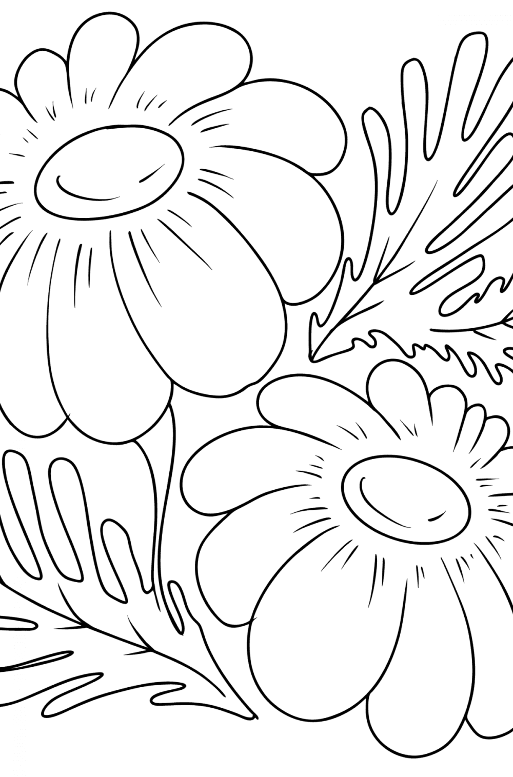 Flowers Coloring Pages for Adults - Print and Online for Free!