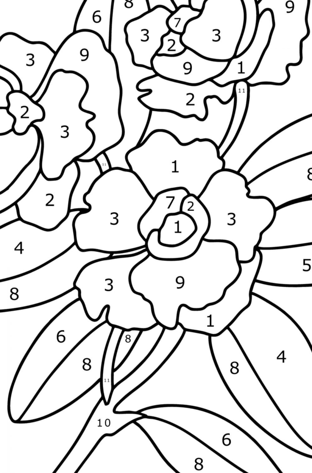 Beautiful gardenia - Flowers Coloring Pages for Adults Online