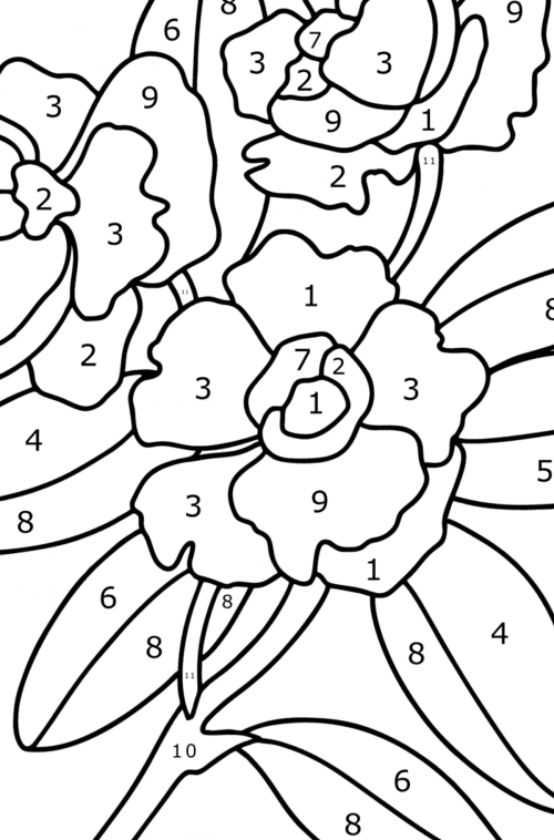 Beautiful gardenia - Flowers Coloring Pages for Adults Online