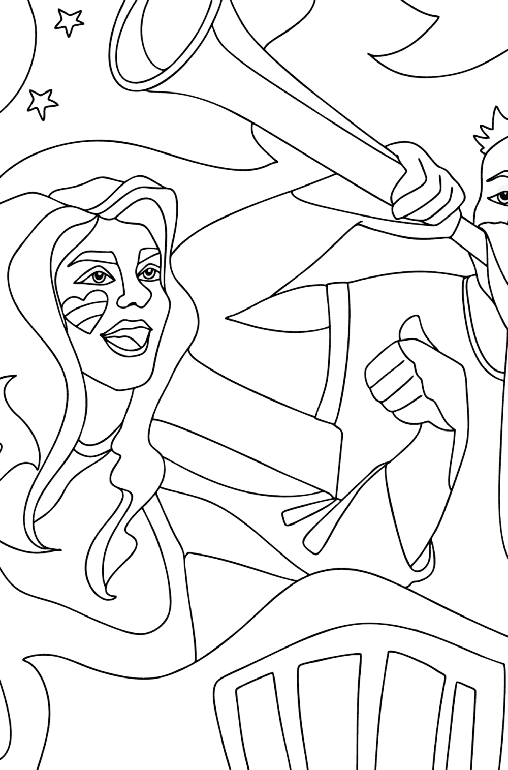 Football coloring pages for Adults - Online or Printable