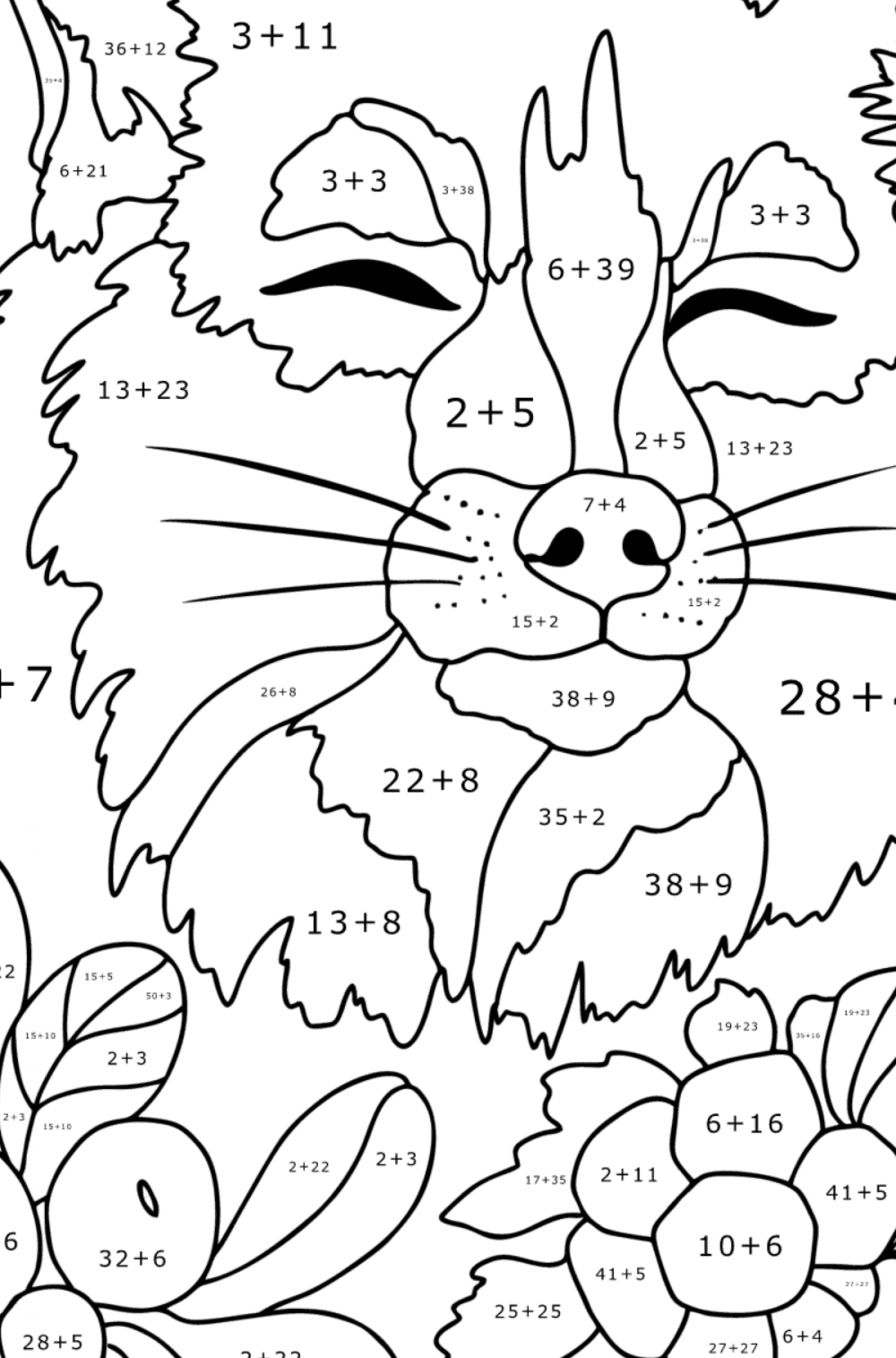 Charming fox - Foxes coloring pages for Adults online and printable