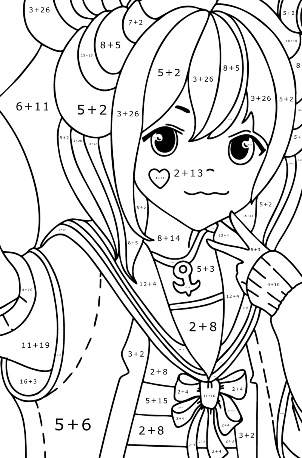 Free Printable Anime Coloring Pages For Kids