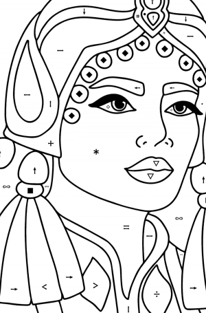 Just a beautiful woman - Woman coloring pages for Adults Online