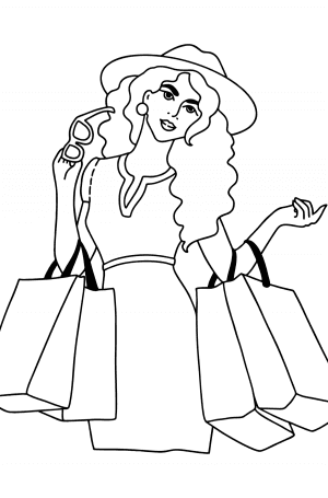 Woman coloring pages - Download, Print, and Color Online for Adults