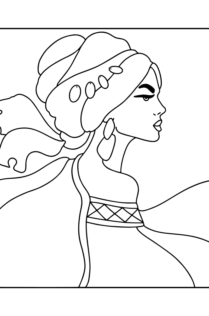 Woman coloring pages - Download, Print, and Color Online for Adults