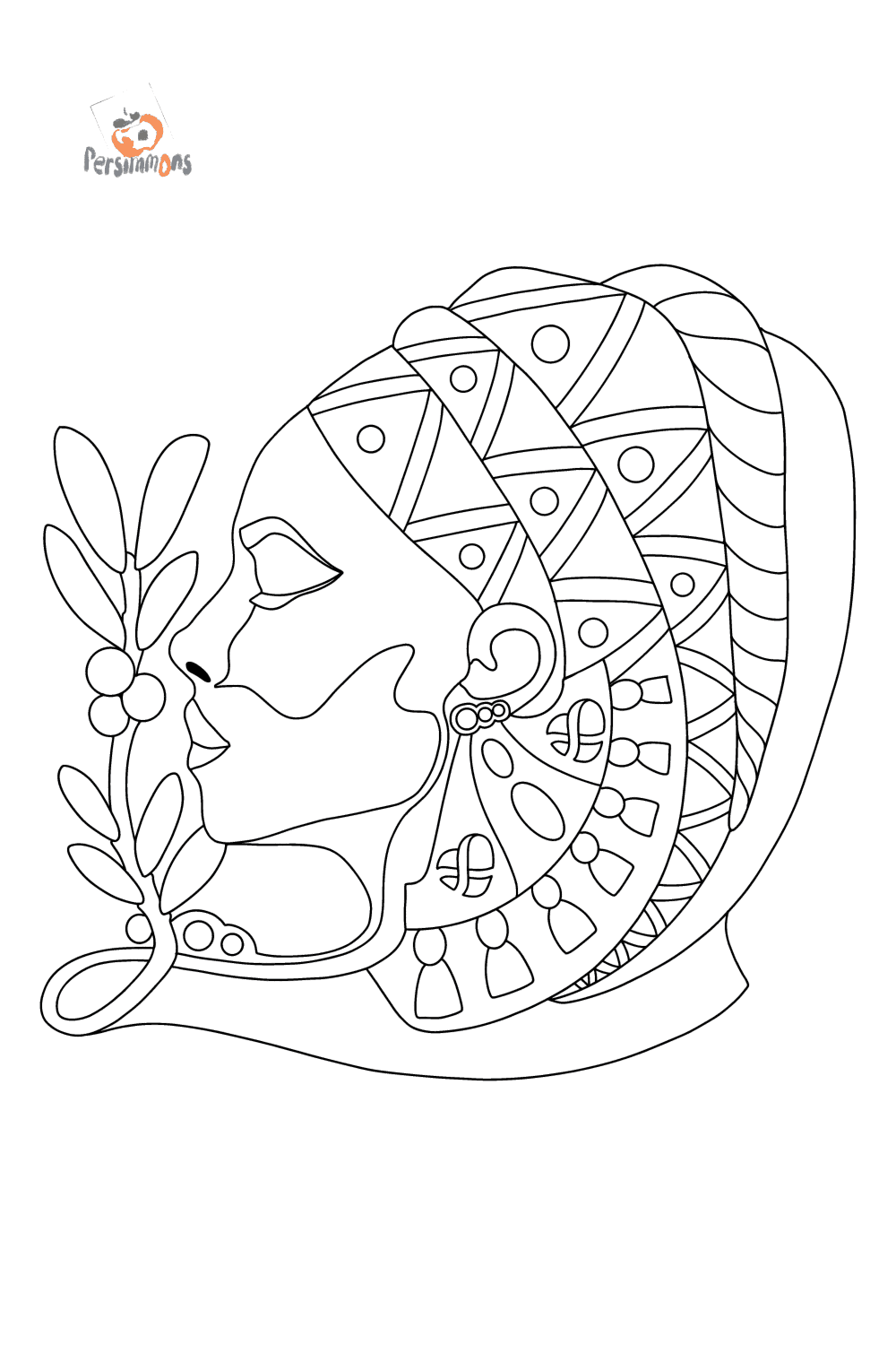 Pretty Girl Face Woman Coloring Pages For Adults Print And Online