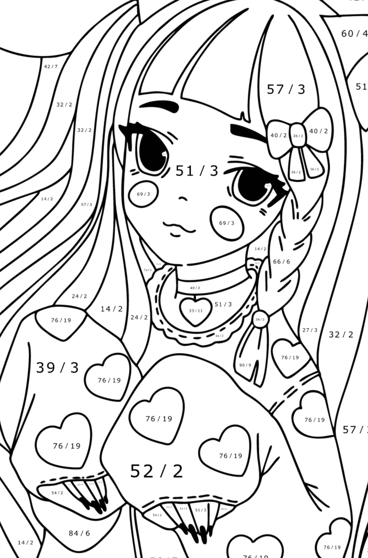 20 Free Printable Anime Girl Coloring Pages  EverFreeColoringcom