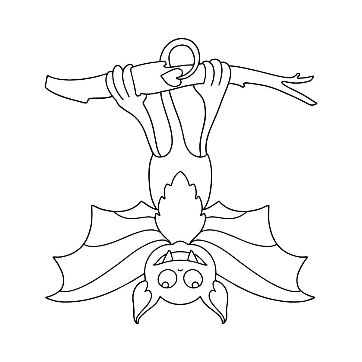 Good bat halloween coloring pages for adults online and print