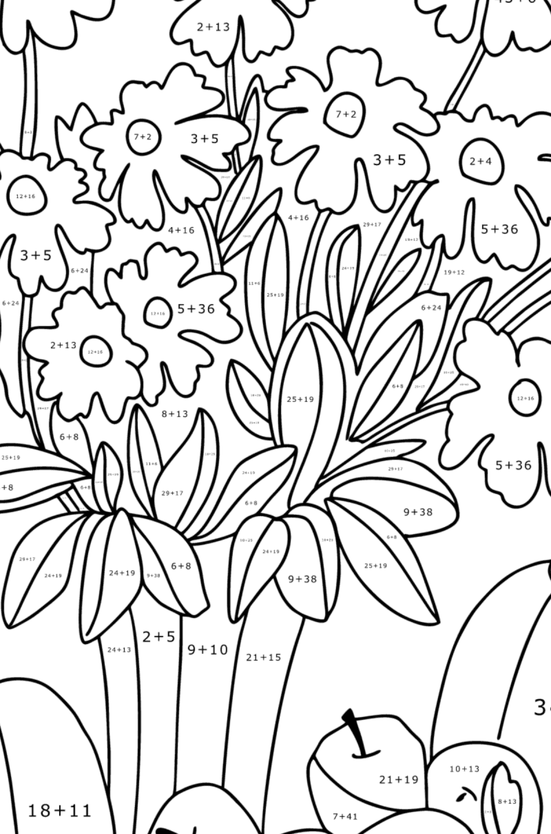 Autumn bouquet - Halloween Coloring pages for Adults