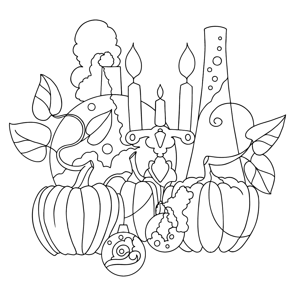 Magic Halloween - Halloween Coloring pages for Adults