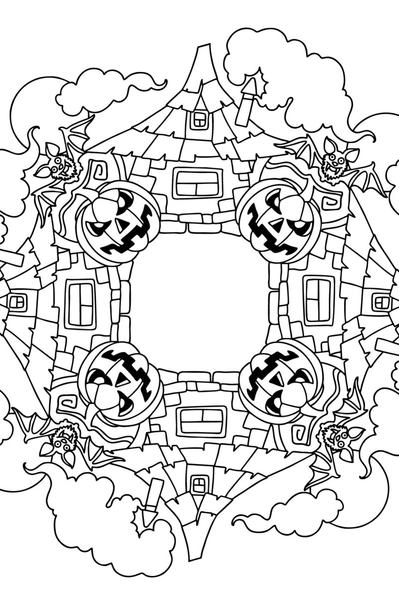 Halloween Coloring Pages for Adults - Print and Online for Free