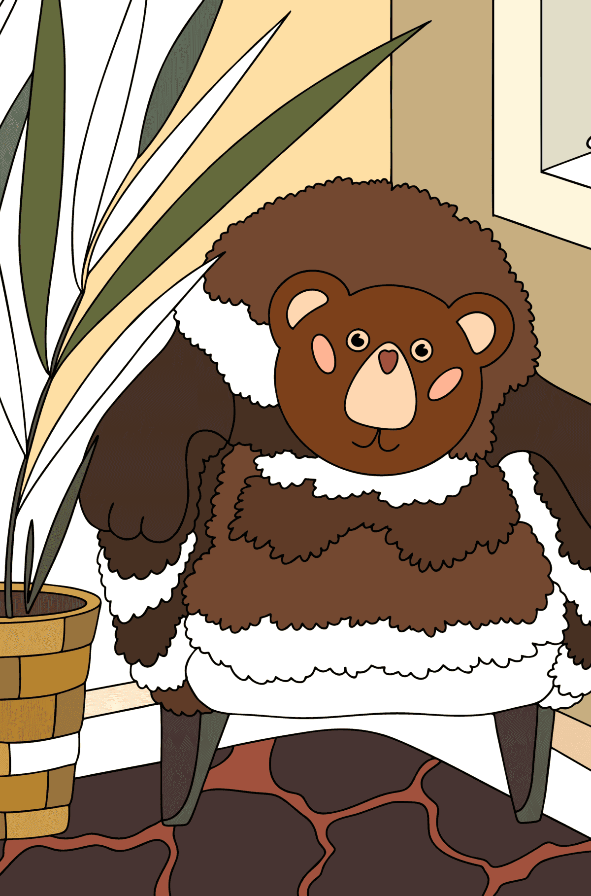 Desenho Cadeirão para colorir - Imagens para Colorir para adultos