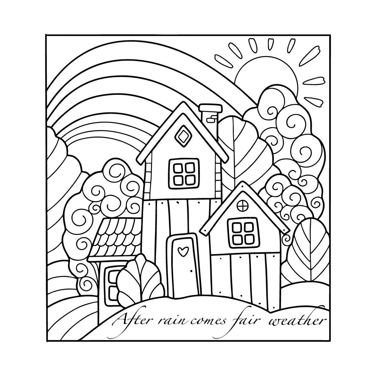 look-on-the-bright-side-coloring-page-coloring-for-adults