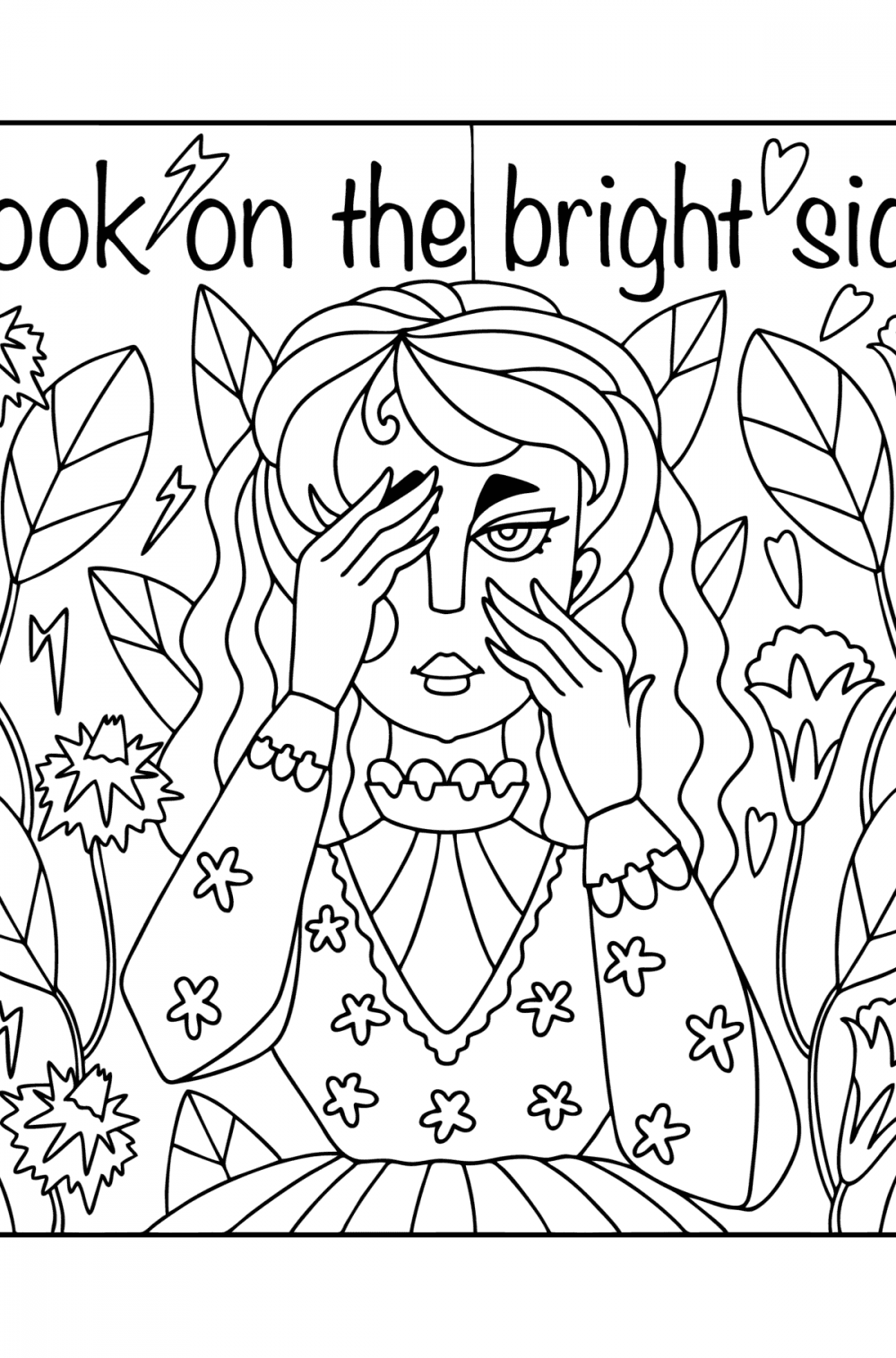Hang in there coloring page coloring for adults