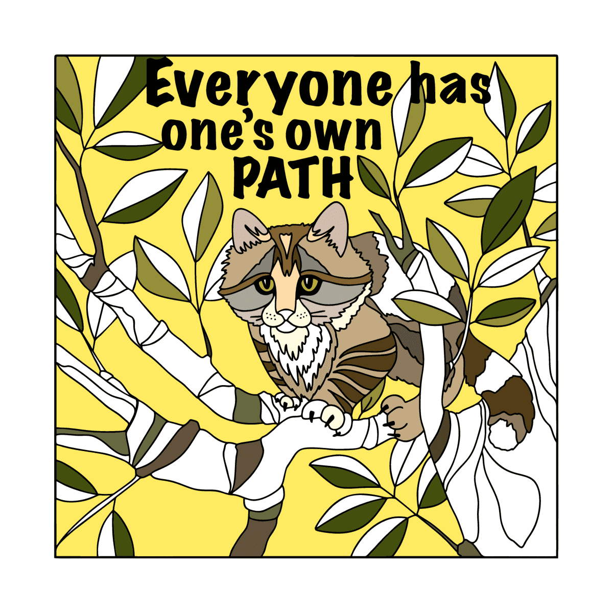 everyone-has-one-s-own-path-coloring-page-coloring-for-adults