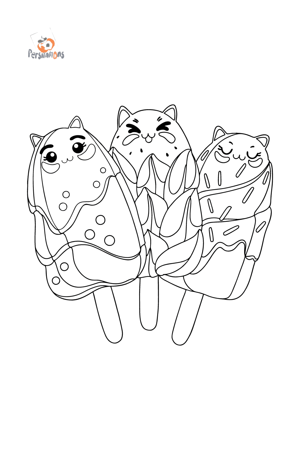 Funny ice cream coloring page | Coloring-for-Adults.com