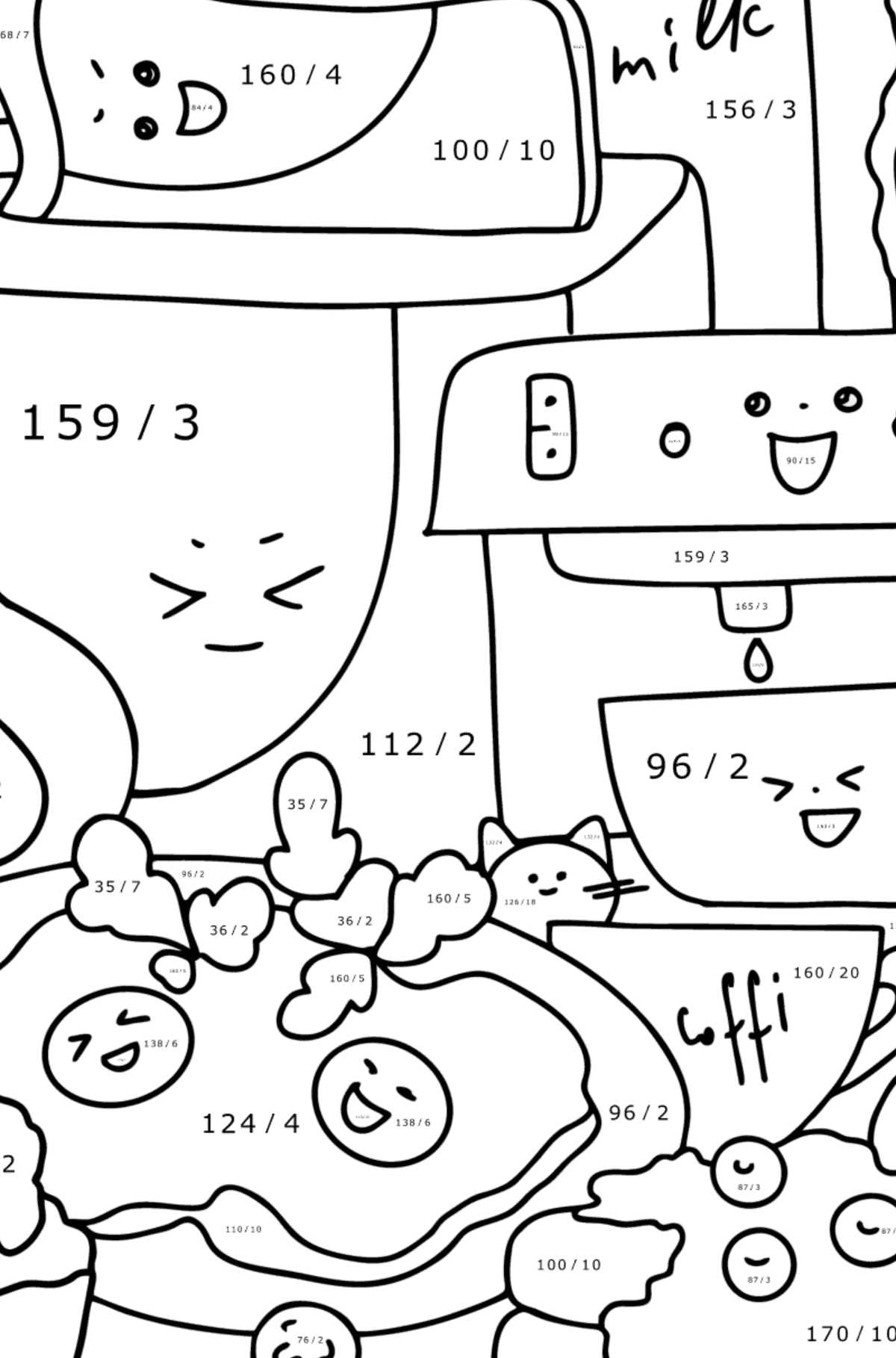 desenhos para colorir kawaii 159 –  – Desenhos para