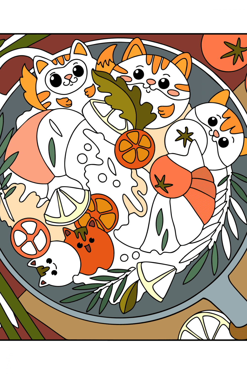 Lunch With Eyes Coloring Page Coloring for Adults lunch-with-eyes-coloring-page-coloring-for-adults
