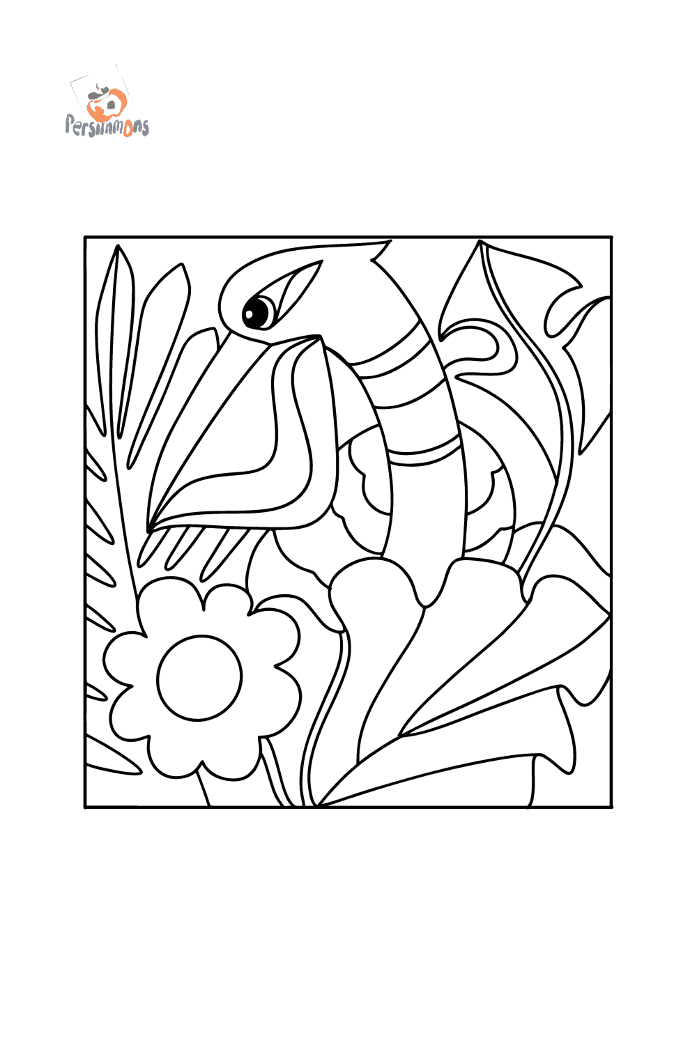 Exotic birds - Landscapes coloring pages for Adults