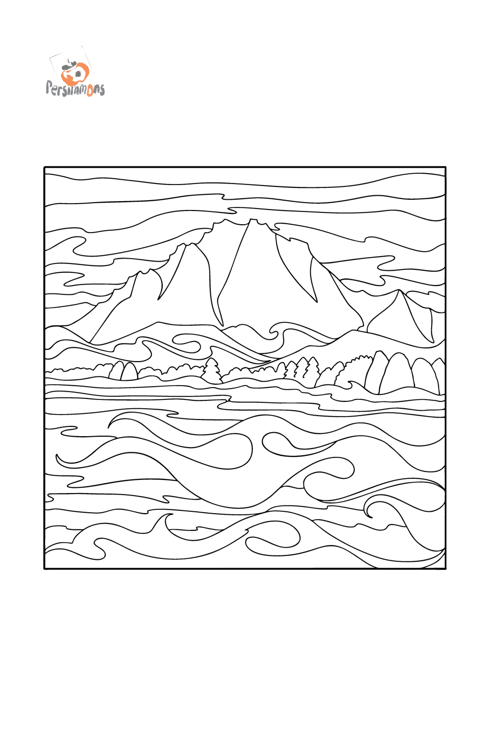 Landscape wyoming landscapes coloring pages for adults