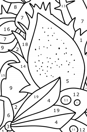 Tropical fruits - Landscapes coloring pages for Adults