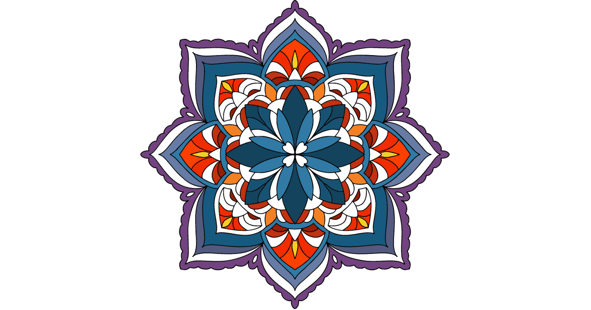 Mandala harmony coloring page | Coloring-for-Adults.com