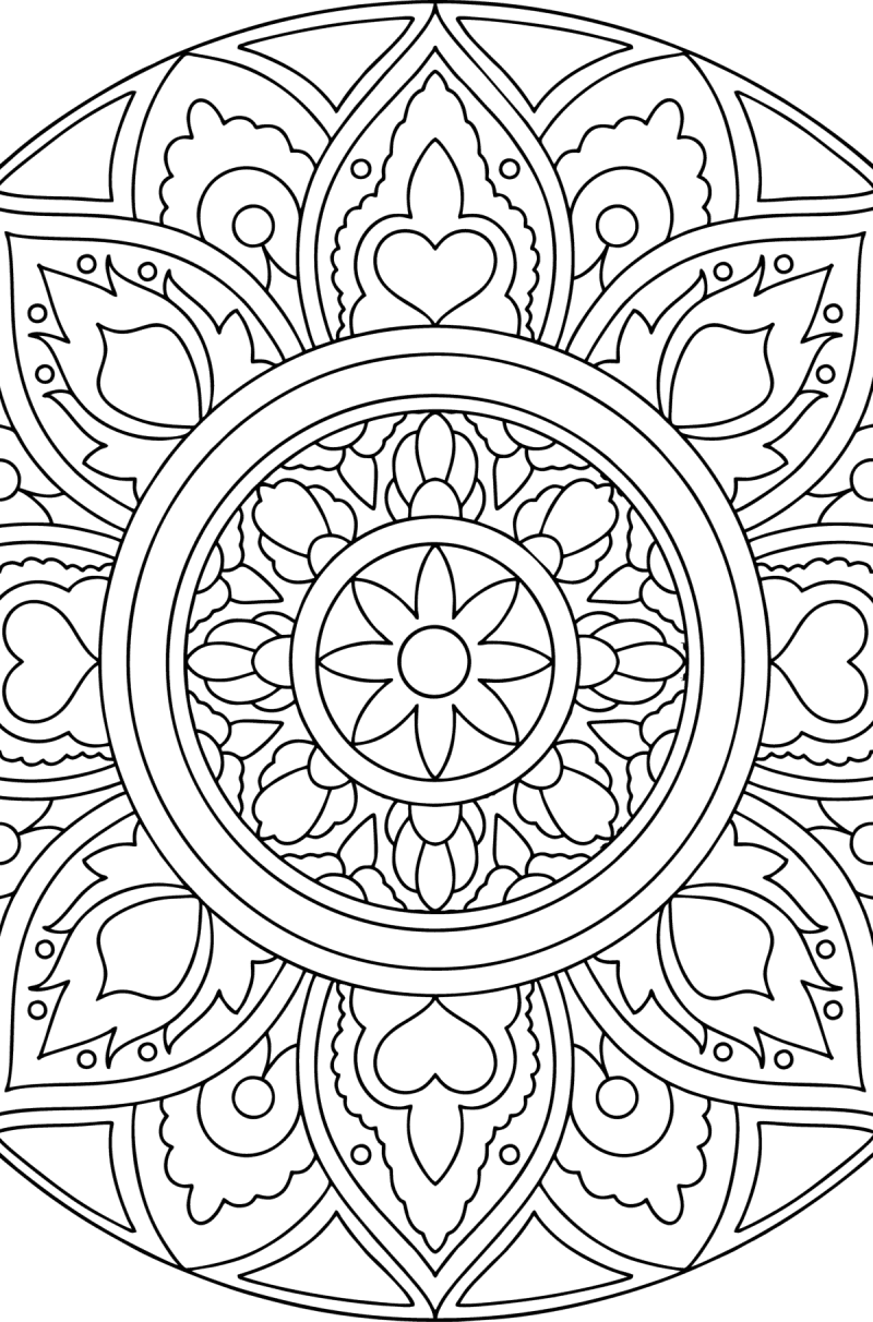 Mandala Prosperity Coloring Page Coloring For 4329