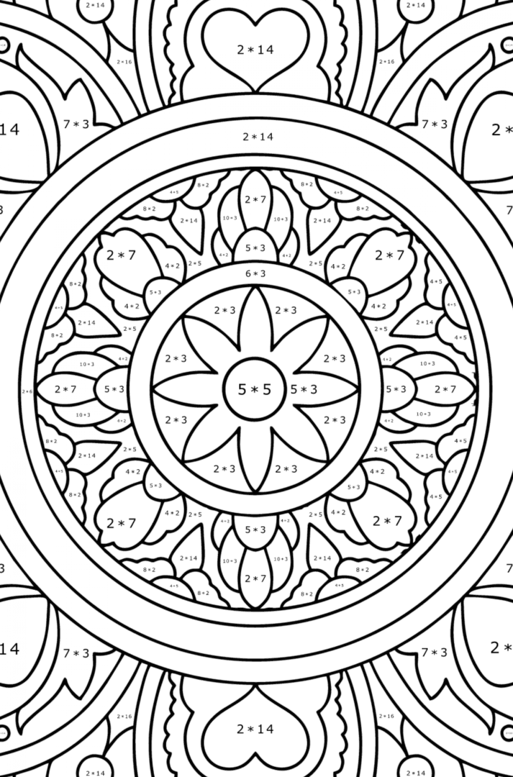 Mandala prosperity coloring page | Coloring-for-Adults.com
