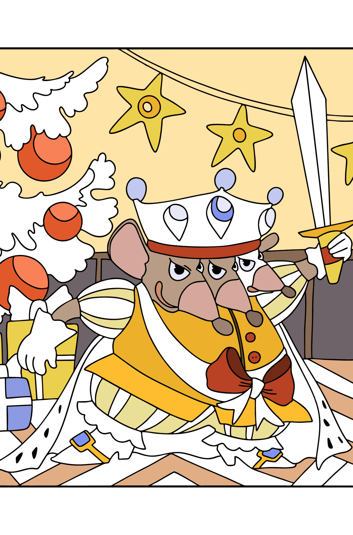 Mouse from a fairy tale coloring page coloring for adults