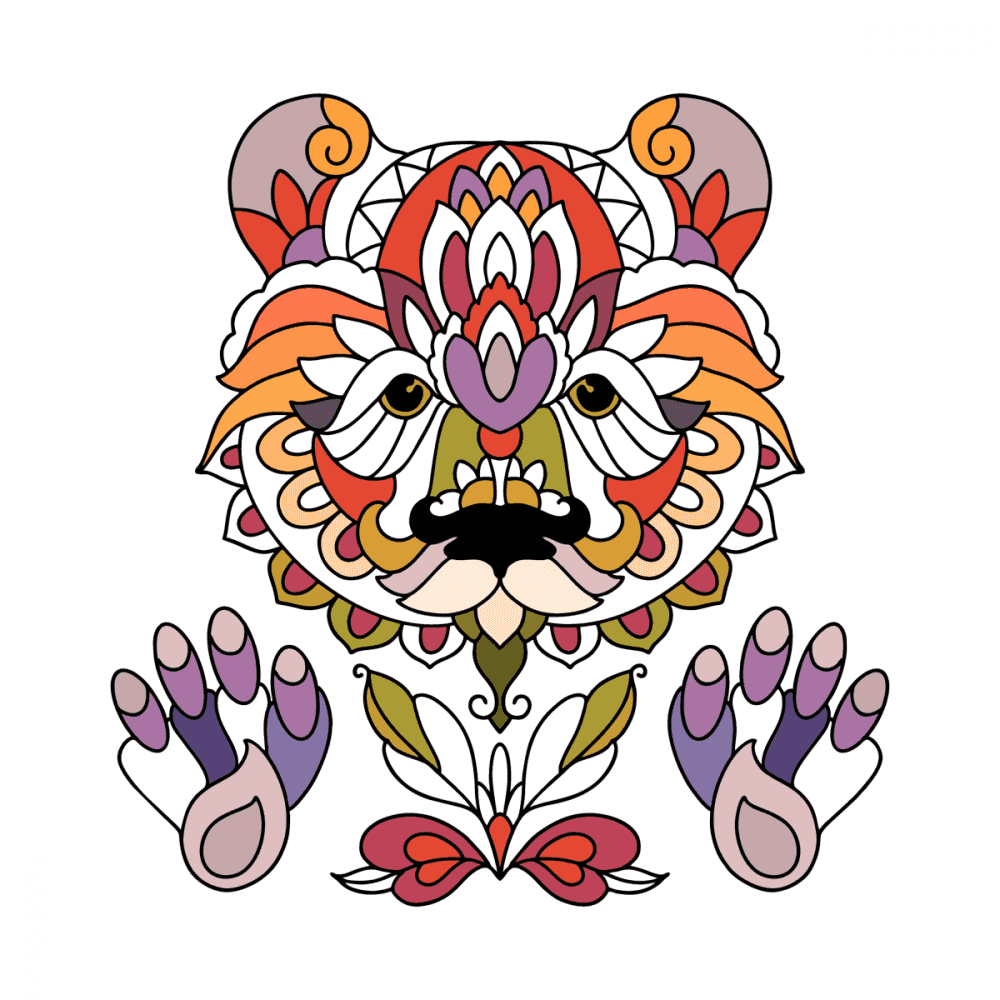 Pandas coloring pages for adults online or printable