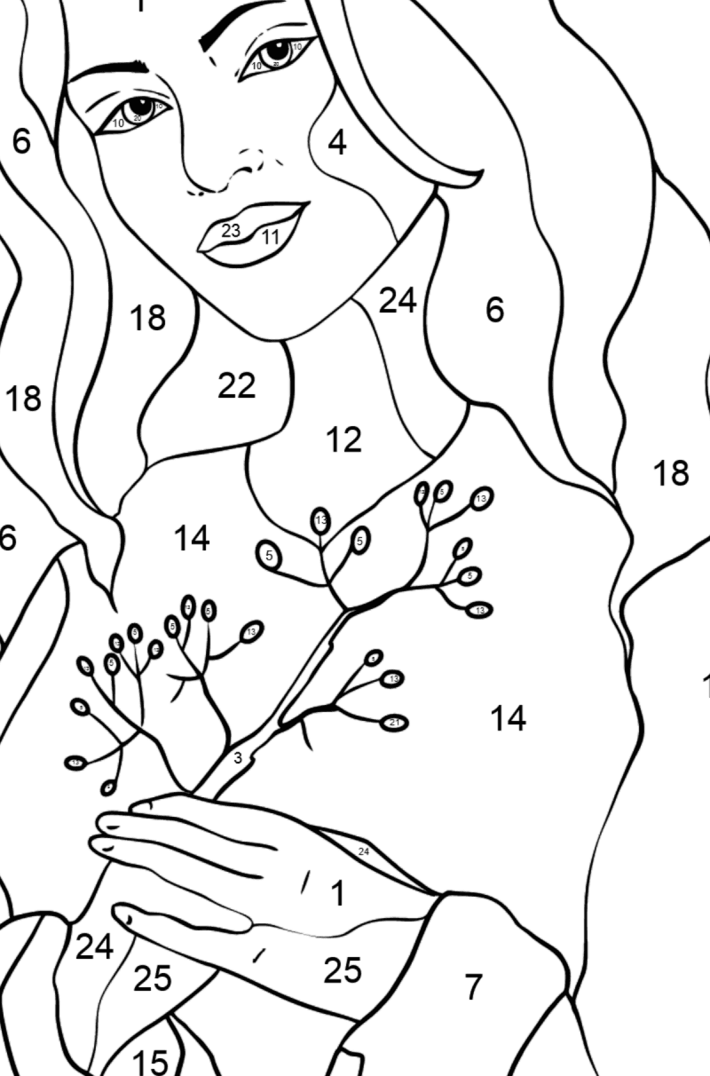 Girl designer - People Coloring pages for Adults for Free