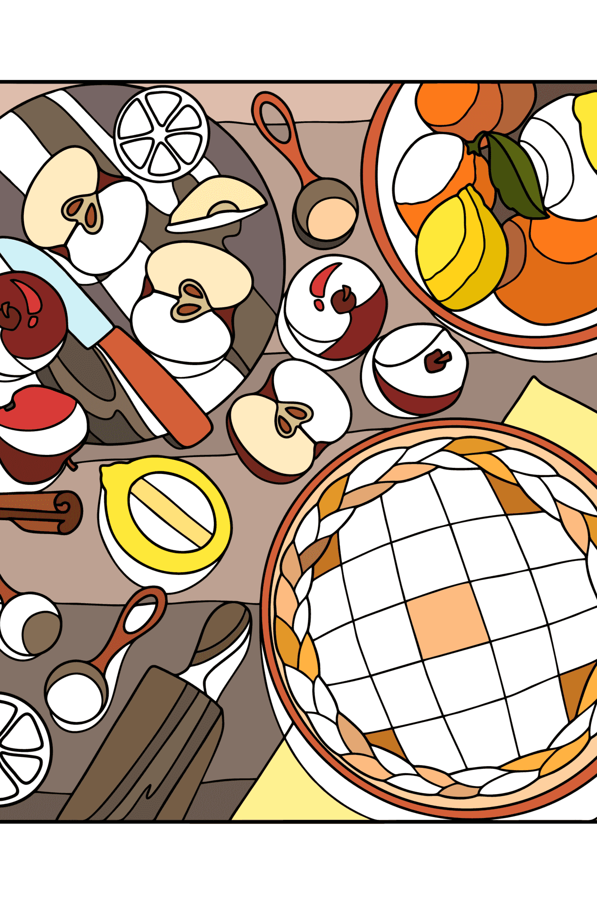 Dibujo El sabor del verano para colorear - Dibujos para Colorear para Adultos