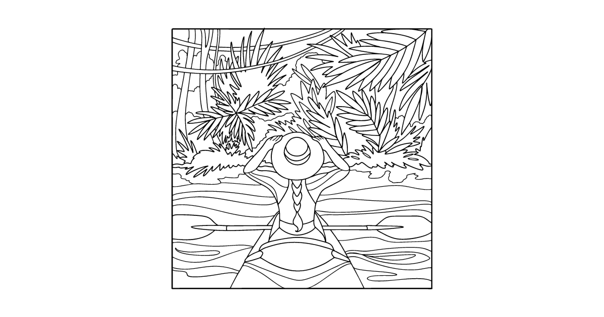 Summer coloring pages for Adults - Online or Printable