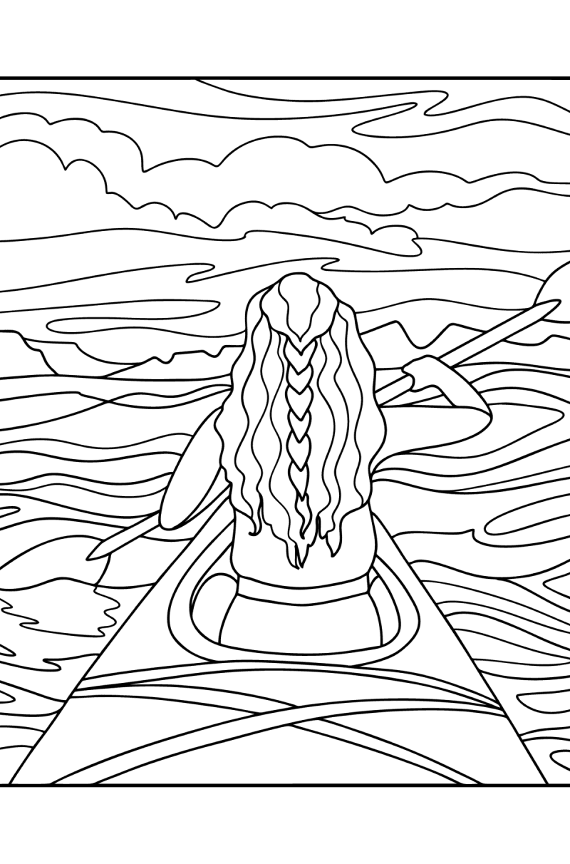 Summer coloring pages for Adults - Online or Printable