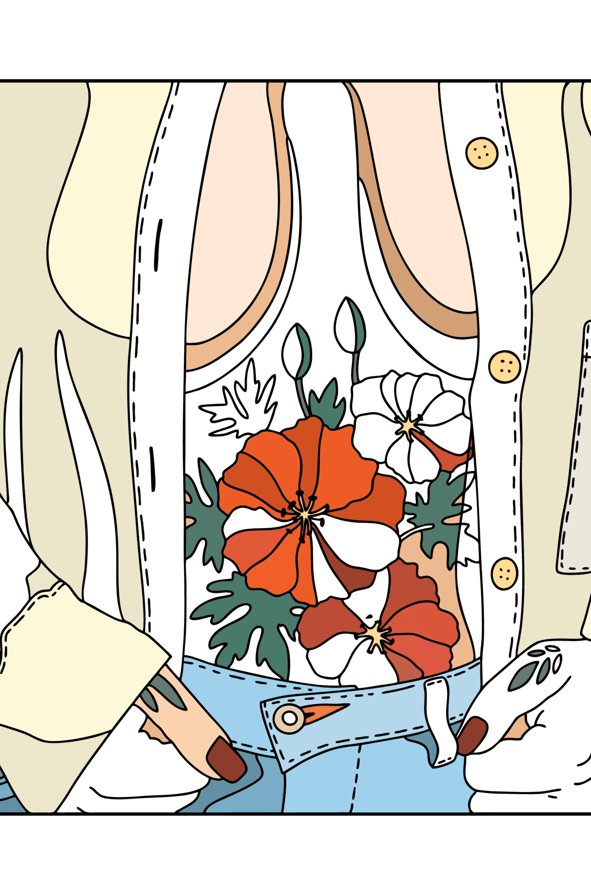 Bear tattoo coloring page coloring for adults