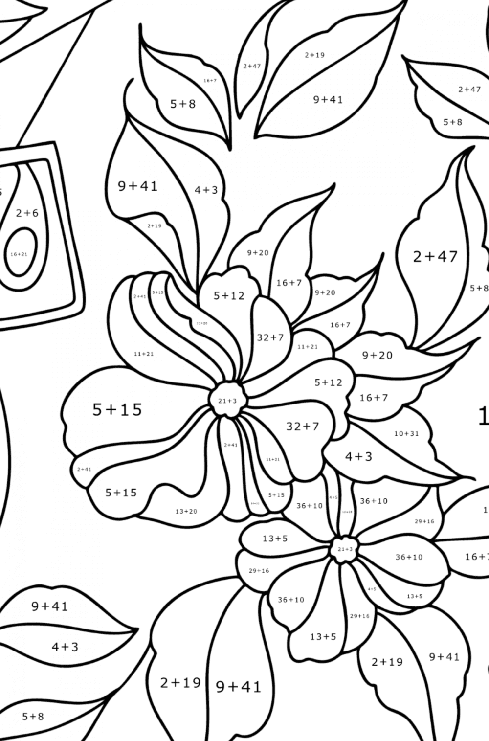 Flower tattoo sketch coloring page coloring for adults