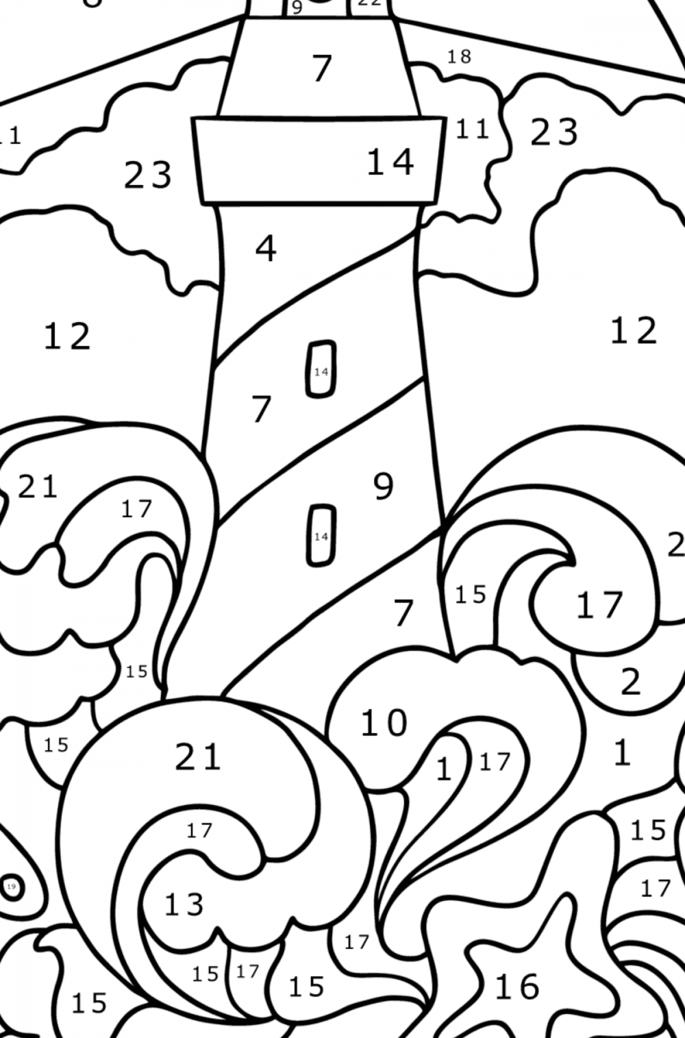 Color by Number for Adults Draw & Paint for Free!