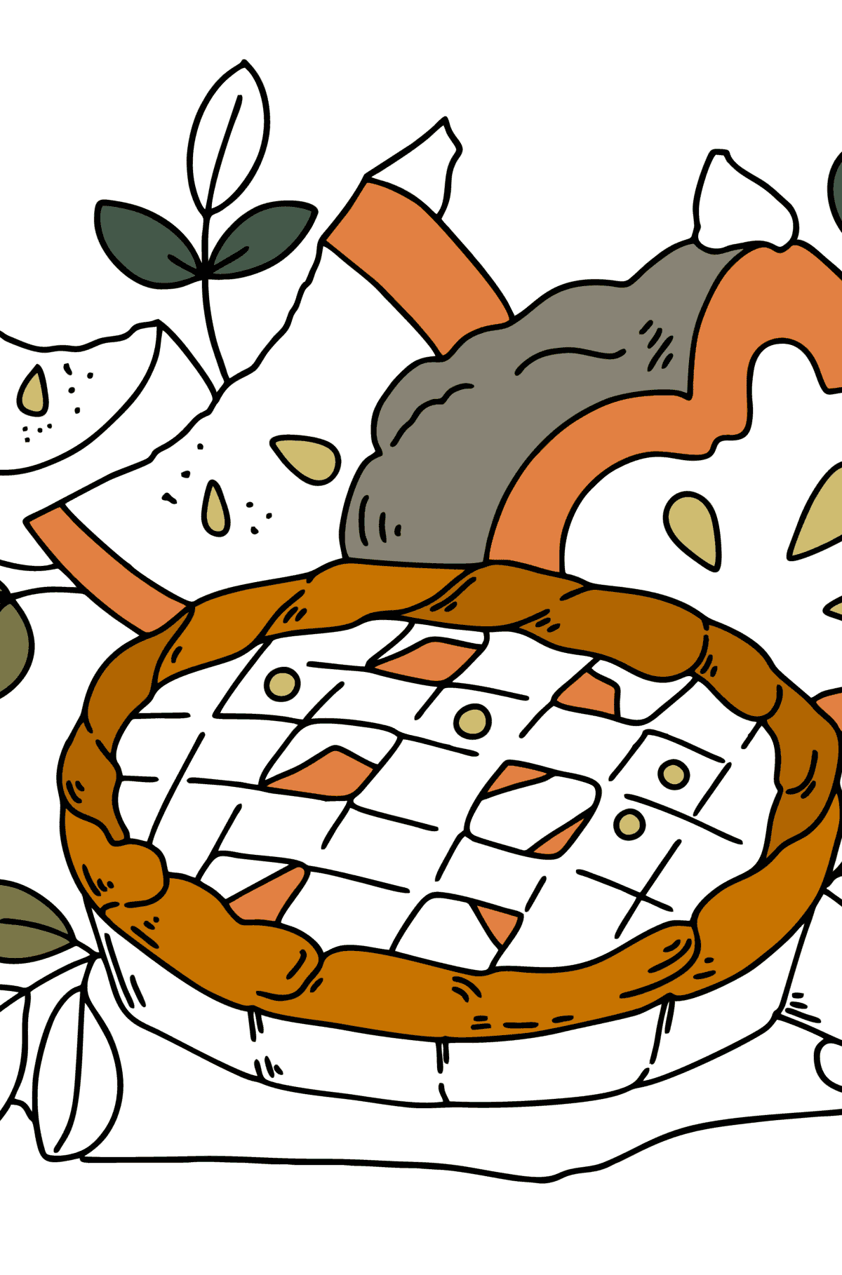 Kifestő Tökös pite - kifestőkönyv felnőtteknek