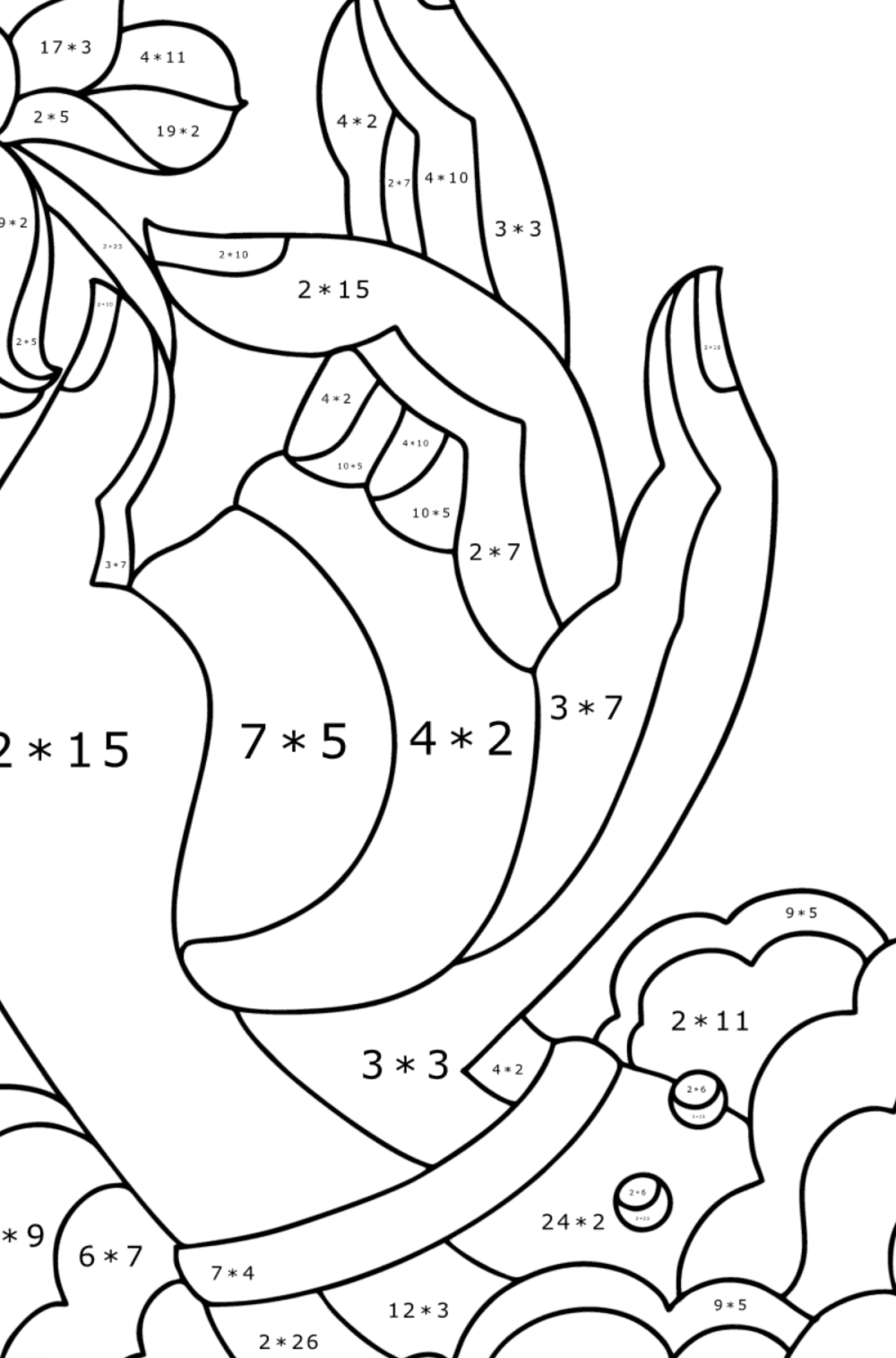 Tibet lotus coloring page online and print for free 